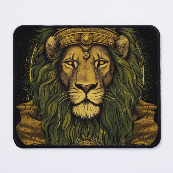 Item preview, Rasta lion as a saint designed and sold by Bohabaz.