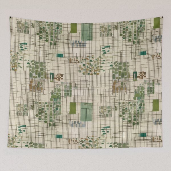 Item preview, Babylonian Gardens Minimalist Design Pattern designed and sold by Juuskus.
