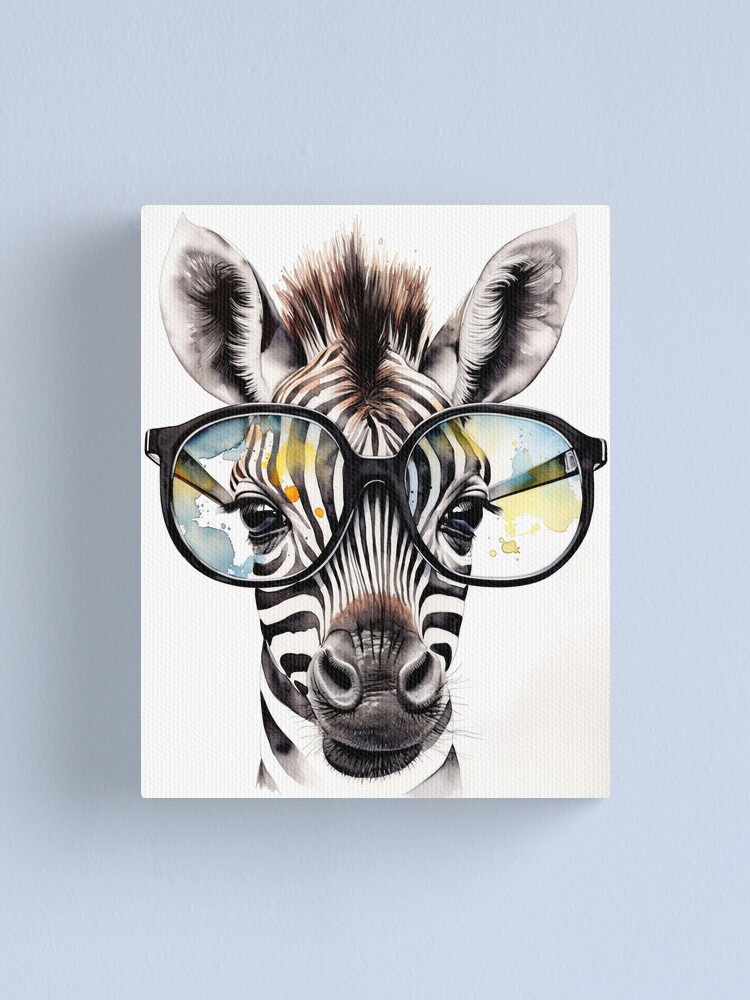 Zebra With Glasses