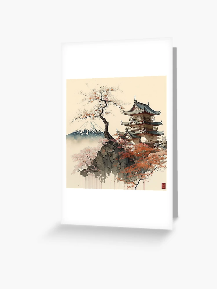 Japanese Art Style Painting Large Postcards, Japan Postcard – MyKawaiiCrate