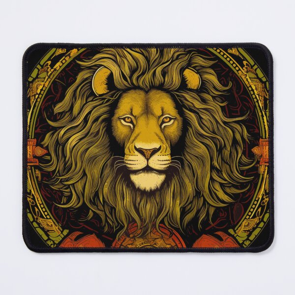 Item preview, Rasta lion as a saint designed and sold by Bohabaz.