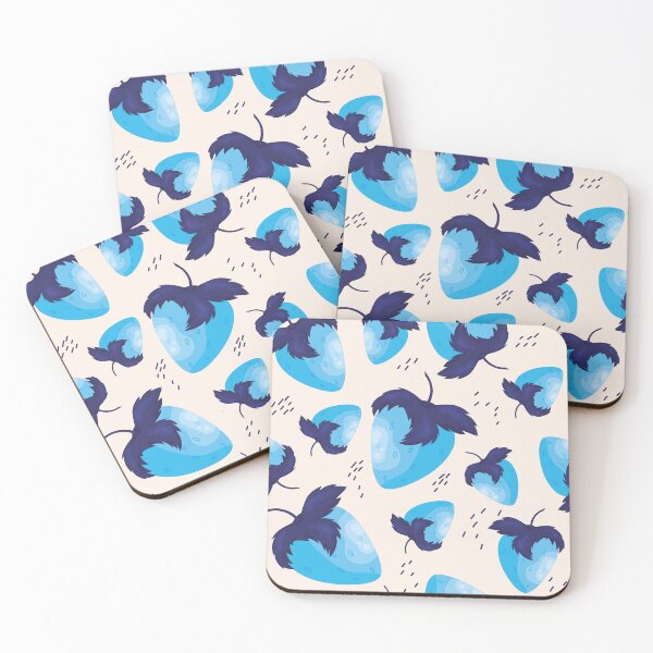 Item preview, Blue strawberry pattern designed and sold by SoykAart.