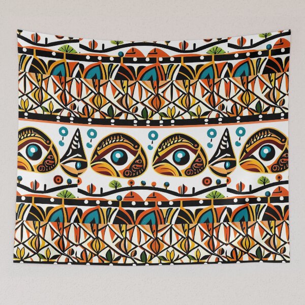 Item preview, African art Batik Print 22 designed and sold by Gaurav Garg.