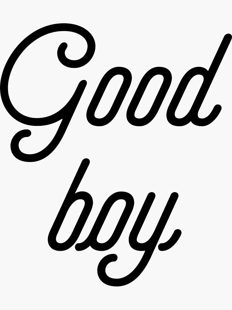 you-re-a-good-boy-sticker-for-sale-by-positivealchemy-redbubble