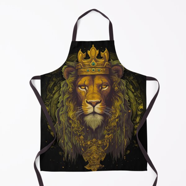 Item preview, Rasta lion as a medieval saint designed and sold by Bohabaz.