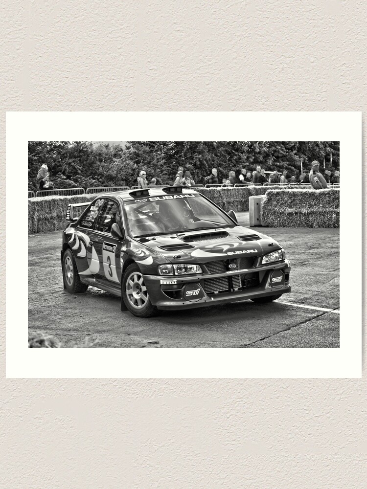 Alternate view of Retro Colin McRae Subaru Impreza WRX Sti Rally Car Art Print