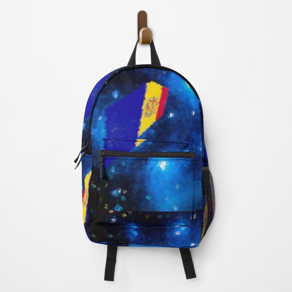 Item preview, Deep Space Andorran Flag designed and sold by lobodelnoir.