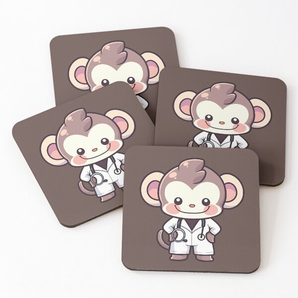 Item preview, Kawaii Monkey as a Doctor designed and sold by FurFashion.