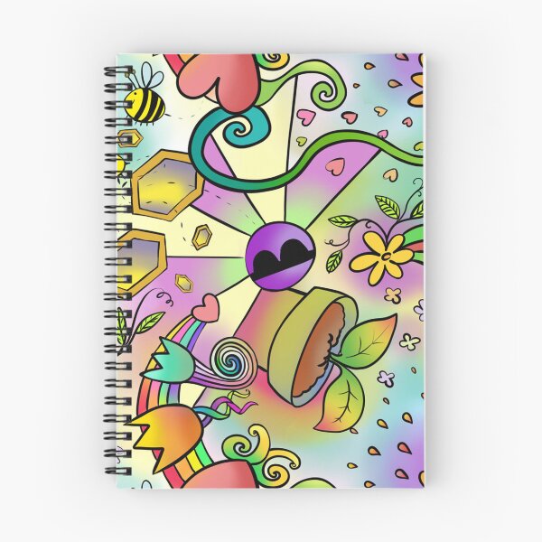 Item preview, Colorful Spring Psychedelic Flowers Sun designed and sold by RoguePixel.