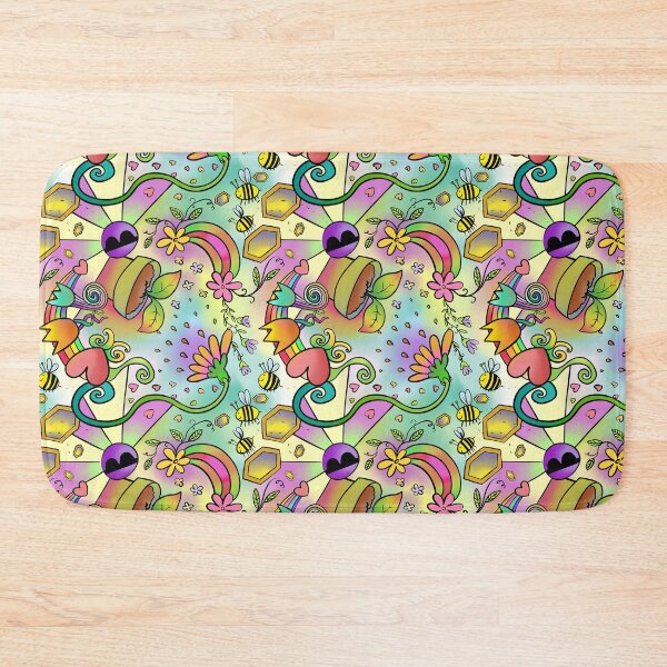 Item preview, Colorful Spring Psychedelic Flowers Sun designed and sold by RoguePixel.