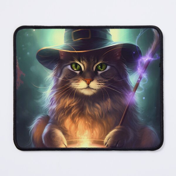 Item preview, Magical Whiskers - the Wizard Cat designed and sold by AntibodyDP7.