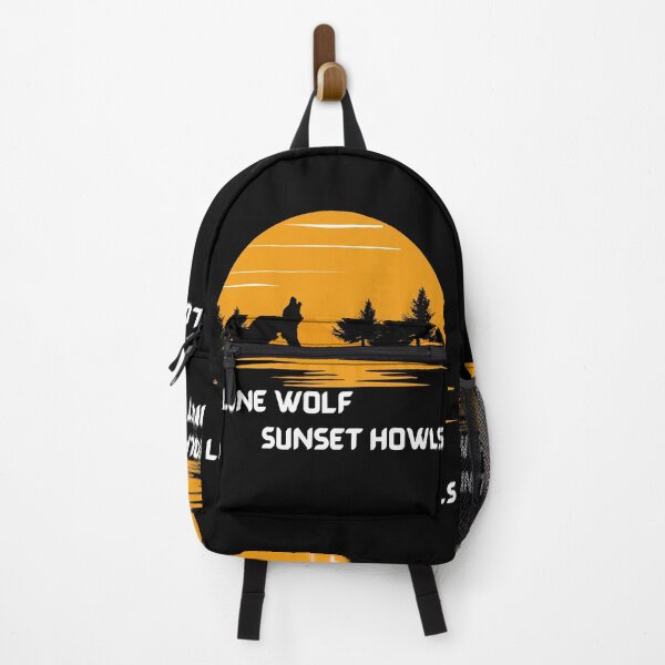Item preview, Lone wolf sunset howls designed and sold by CannyGoods.