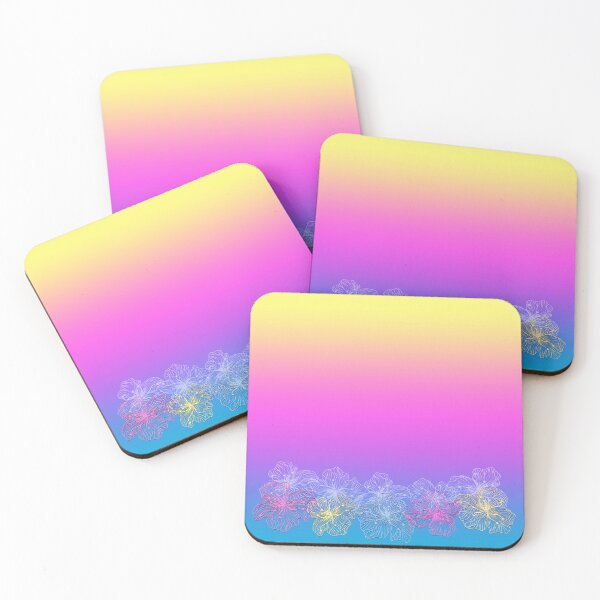 Item preview, Colorful flowers multicolored gradient designed and sold by fuzzyfox.