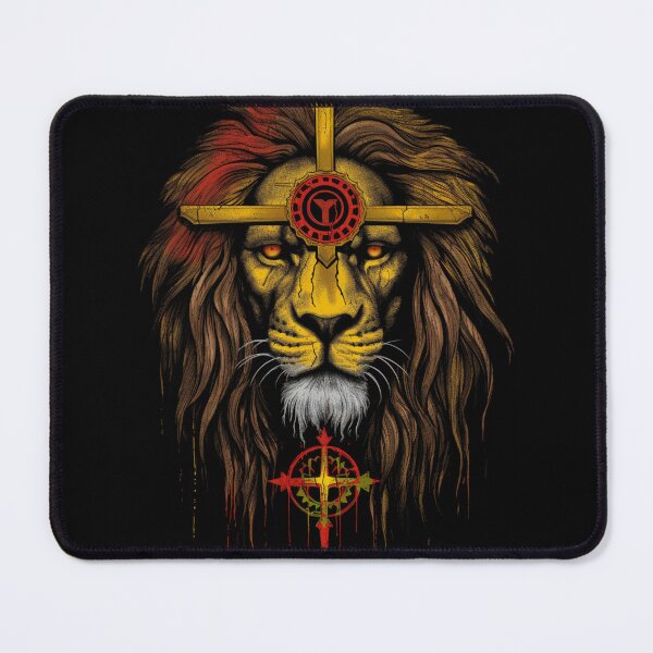 Item preview, Rasta lion as a saint designed and sold by Bohabaz.