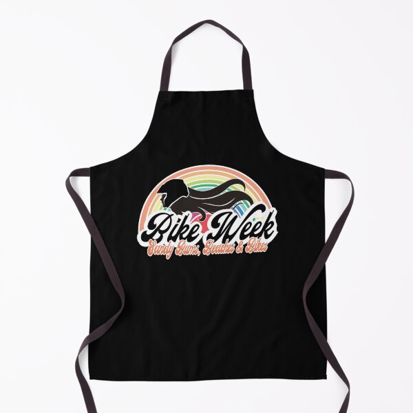 Item preview, Bike Week Sandy Bums, Beaches & Bikes - Retro Rainbow Biker Girl designed and sold by SmileThreads.