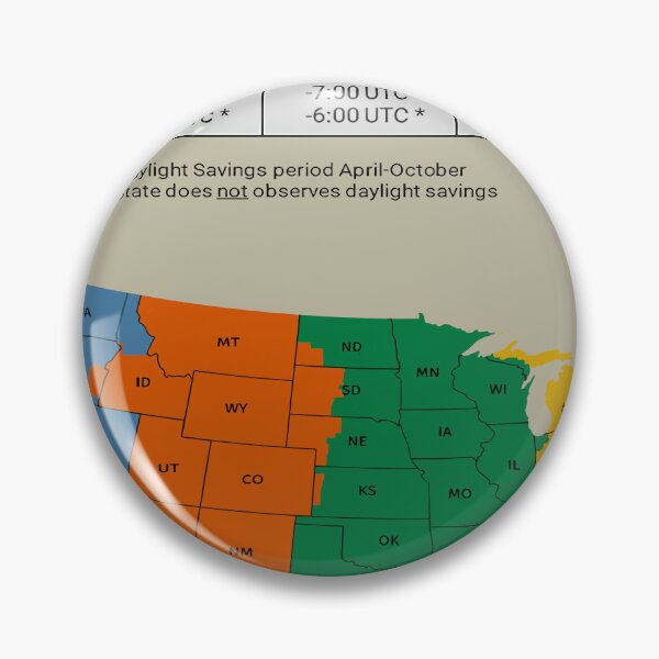 Artikelvorschau, Zeitzonen der USA: Vintage Map entworfen und verkauft von Bb-gl.