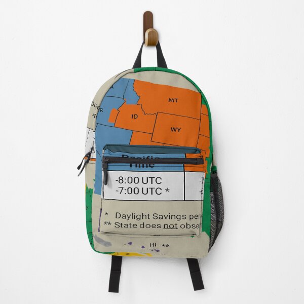 Item preview, Time Zones of USA: Vintage Map designed and sold by Bb-gl.