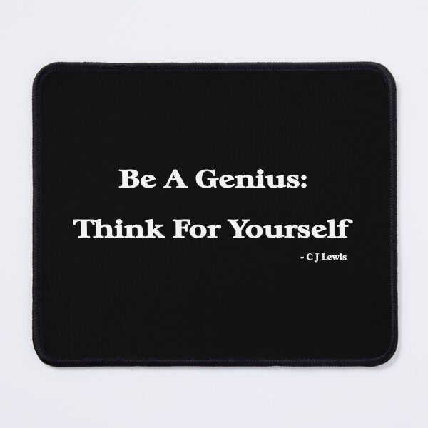 Item preview, Genius (white writing) designed and sold by C J Lewis.