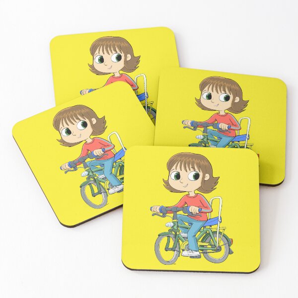 Item preview, girl riding a bicycle with an extended seat designed and sold by duxpavlic.