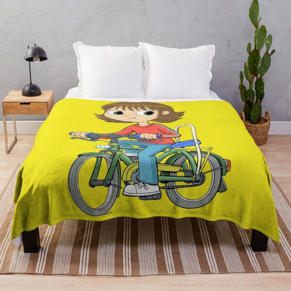 Item preview, girl riding a bicycle with an extended seat designed and sold by duxpavlic.