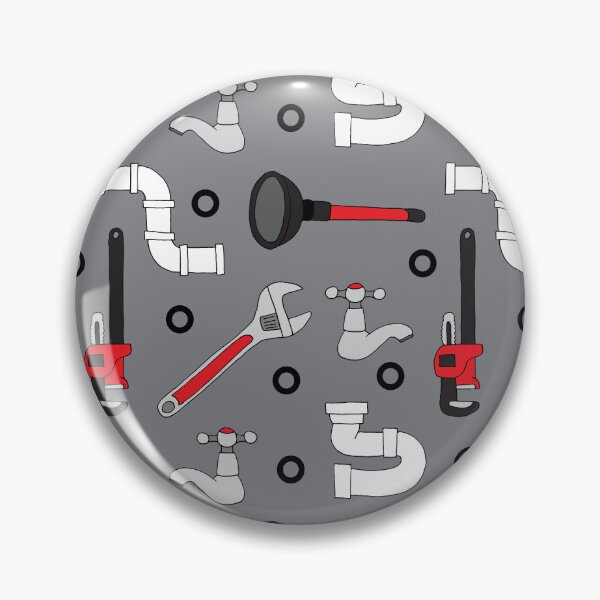 Item preview, Plumber Plumbing Tools Pattern designed and sold by CreativeTwins.