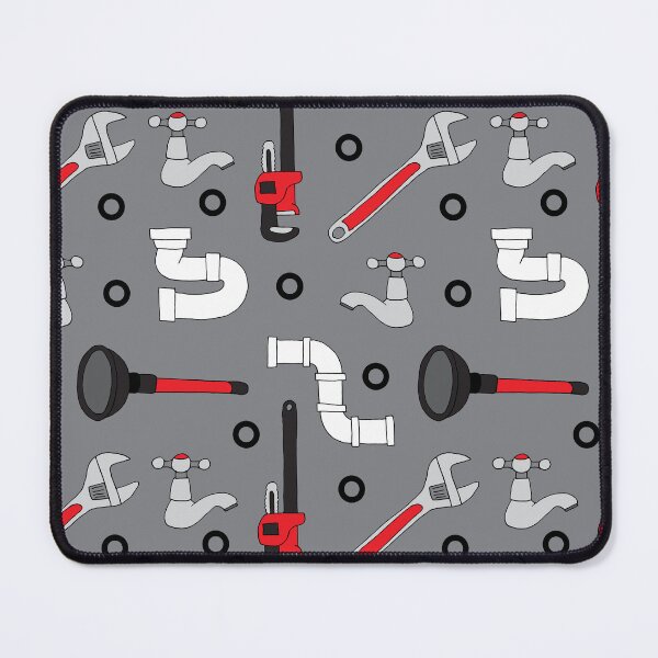 Item preview, Plumber Plumbing Tools Pattern designed and sold by CreativeTwins.