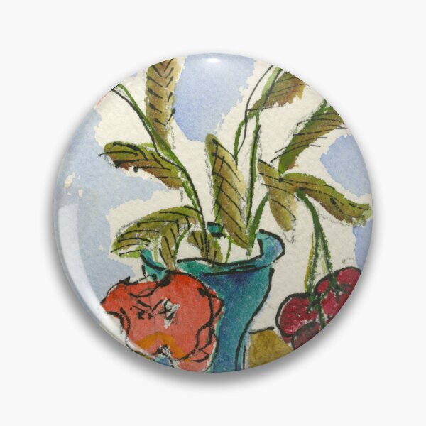 Item preview, E.J. Gold Watercolor "Buncha Roses on a Table with a Blue Book & Comb" designed and sold by ProsperityPath.