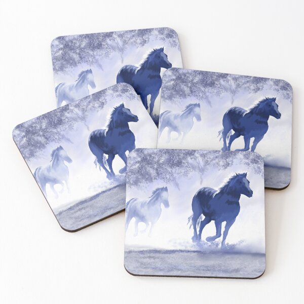 Item preview, WILD HORSES, GALLOPING WILD HORSES PAINTING 0684 designed and sold by Danicus666.