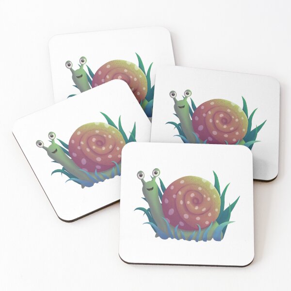 Item preview, Cute snail with blue grass  designed and sold by saralaceylg.