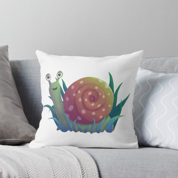 Item preview, Cute snail with blue grass  designed and sold by saralaceylg.