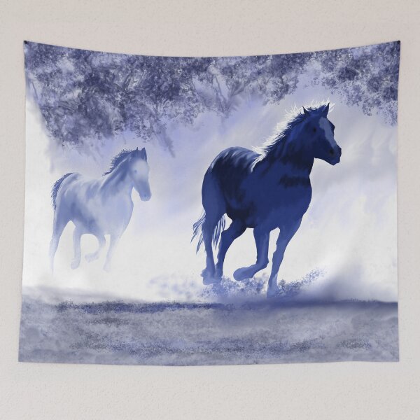 Item preview, WILD HORSES, GALLOPING WILD HORSES PAINTING 0684 designed and sold by Danicus666.