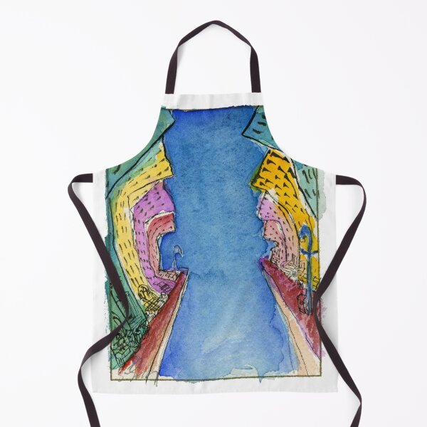 Item preview, E.J. Gold Watercolor - "City in the Sky" designed and sold by ProsperityPath.