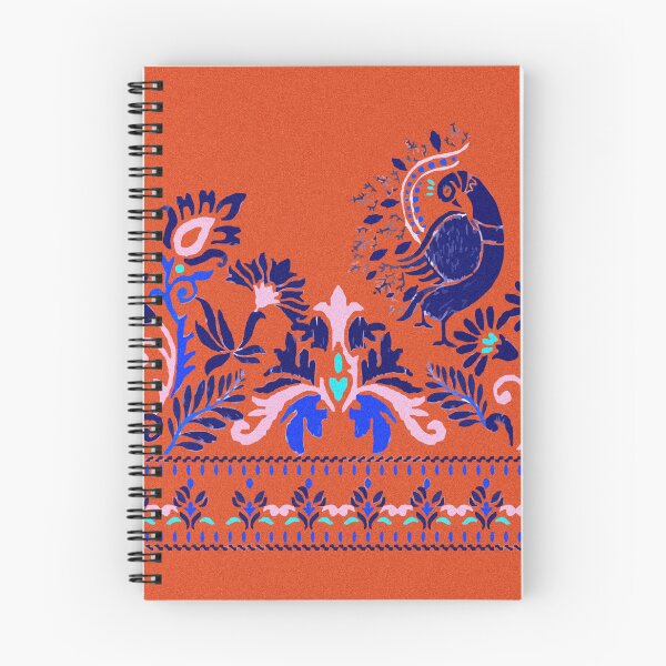 Item preview, Traditional Indian Watercolor Design on Orange Background designed and sold by deepakrode7.