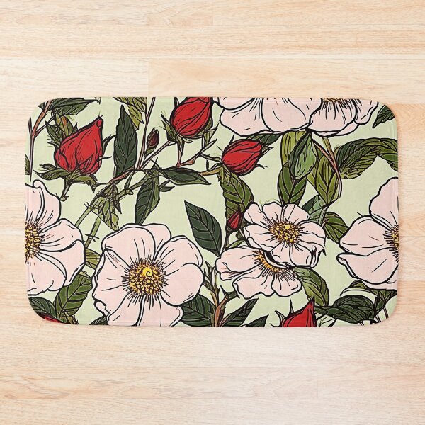 Item preview, Wild  Prairie Flower Pattern Design  Against A Light Green Background designed and sold by mrtom414.