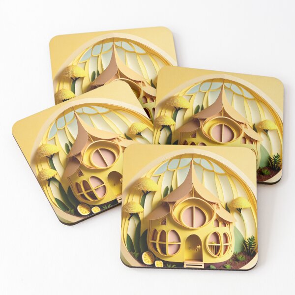 Item preview, Passionfruit Inspired Chalet Papercut designed and sold by MMDigitalArt.