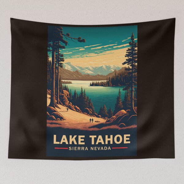 Item preview, Lake Tahoe Travel Poster designed and sold by Glenn Slingsby.