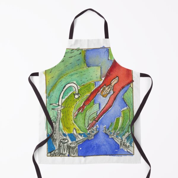 Item preview, E.J. Gold Watercolor "Descending Angel" designed and sold by ProsperityPath.