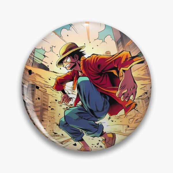 Item preview, Punching Through the Chaos: Monkey D. Luffy in Action designed and sold by RobotBadGuy0.