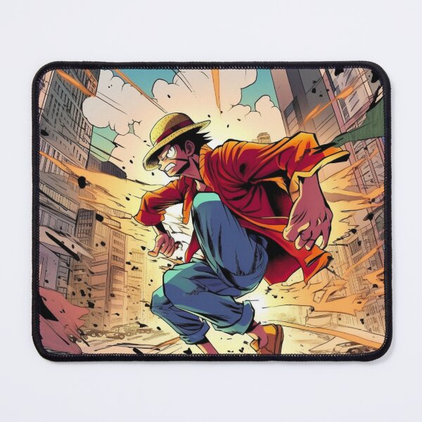 Item preview, Punching Through the Chaos: Monkey D. Luffy in Action designed and sold by RobotBadGuy0.