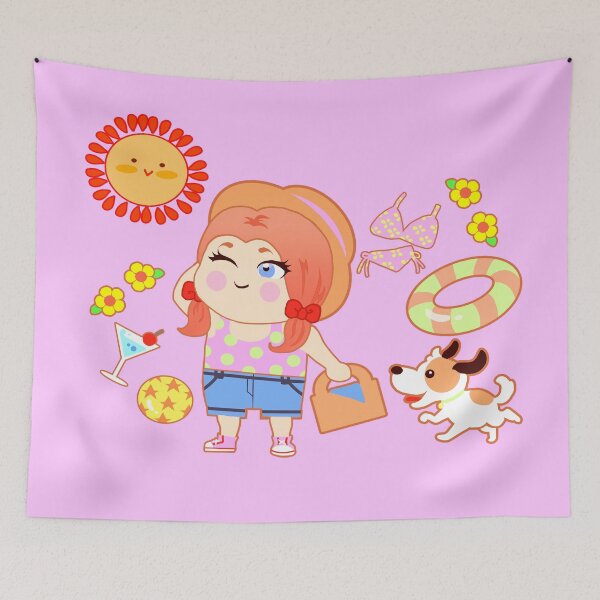 Item preview, Summer time with a little girl. designed and sold by Nongning-109.