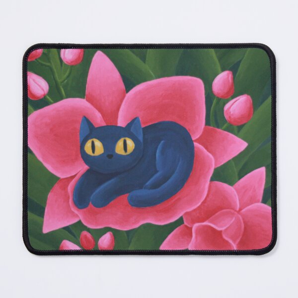 Item preview, Cat and orchid flowers designed and sold by Viaire.
