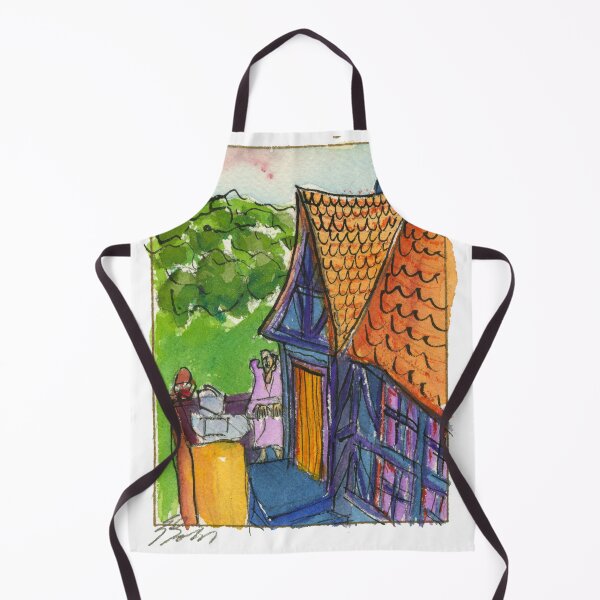 Item preview, E.J. Gold Watercolor "Catherine's Cottage" designed and sold by ProsperityPath.