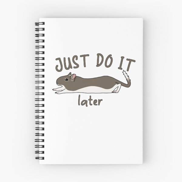 Item preview, Just do it later (Cute brown gerbil) designed and sold by Becky-Marie.