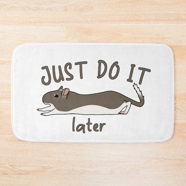 Item preview, Just do it later (Cute brown gerbil) designed and sold by Becky-Marie.
