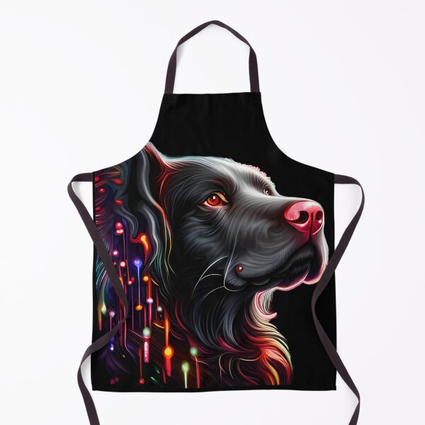 Item preview, Magical Black Dog with Colored Lights designed and sold by WitchyWare.