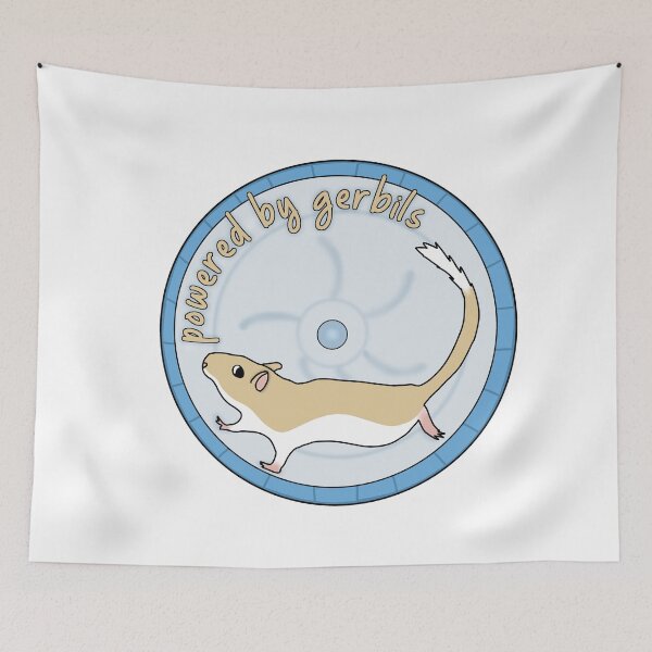 Item preview, Powered by gerbils (Cute golden gerbil) designed and sold by Becky-Marie.