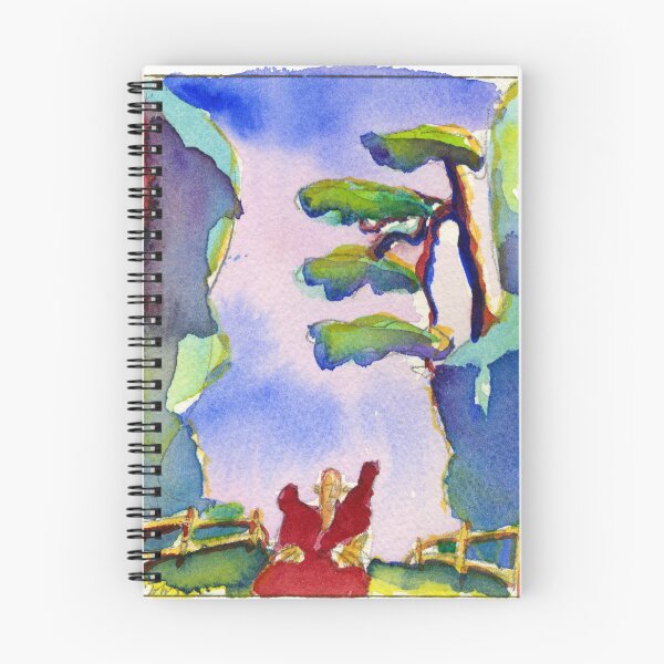 Item preview, E.J. Gold Watercolor "Trees on the Hillside" designed and sold by ProsperityPath.