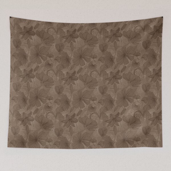 Item preview, Vintage Florals - Dark Brown designed and sold by Virginia Eleonora Ortu.