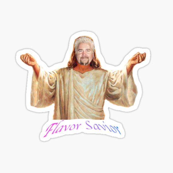 Guy Fieri is God Sticker