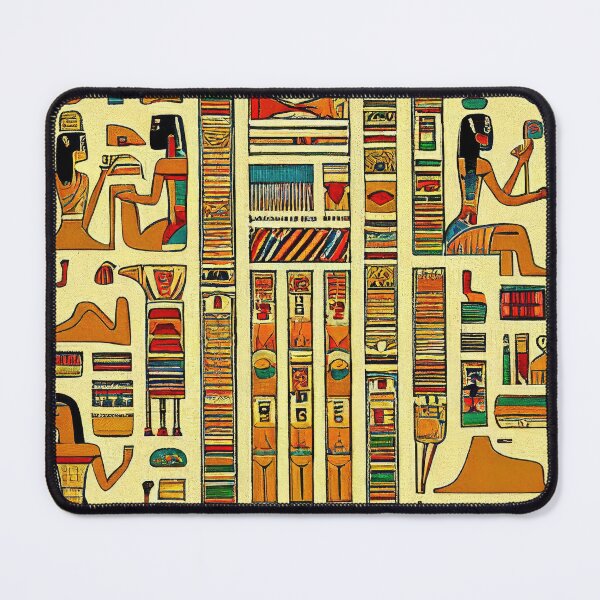 Item preview, Traditional Egyptian Hieroglyphic Pattern - Ancient Egyptian Art for Modern Times designed and sold by Dream-Palette.